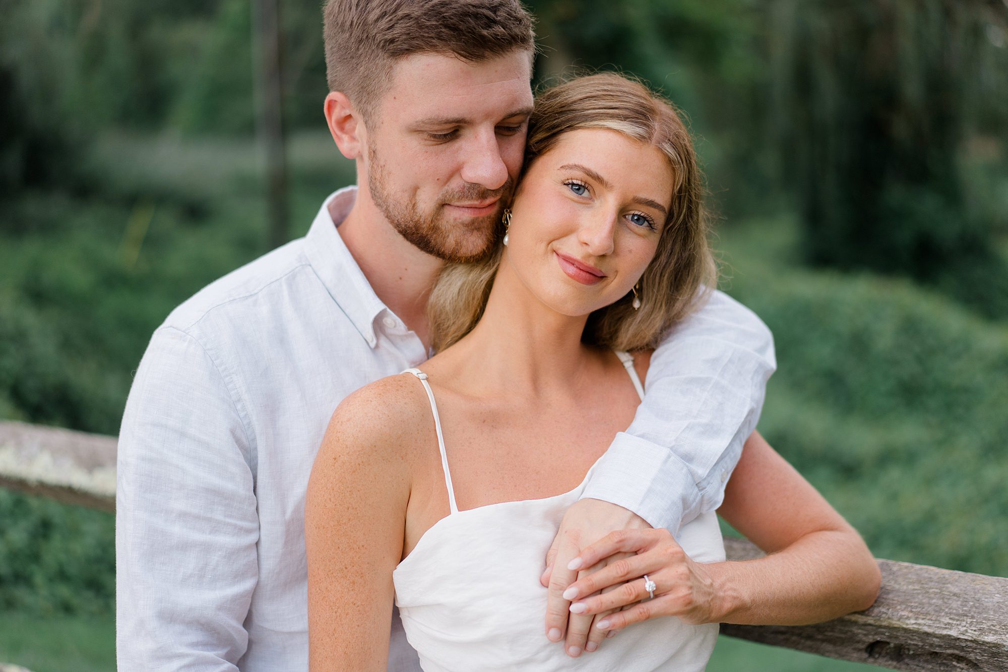 Romantic Engagement portraits at The Willows