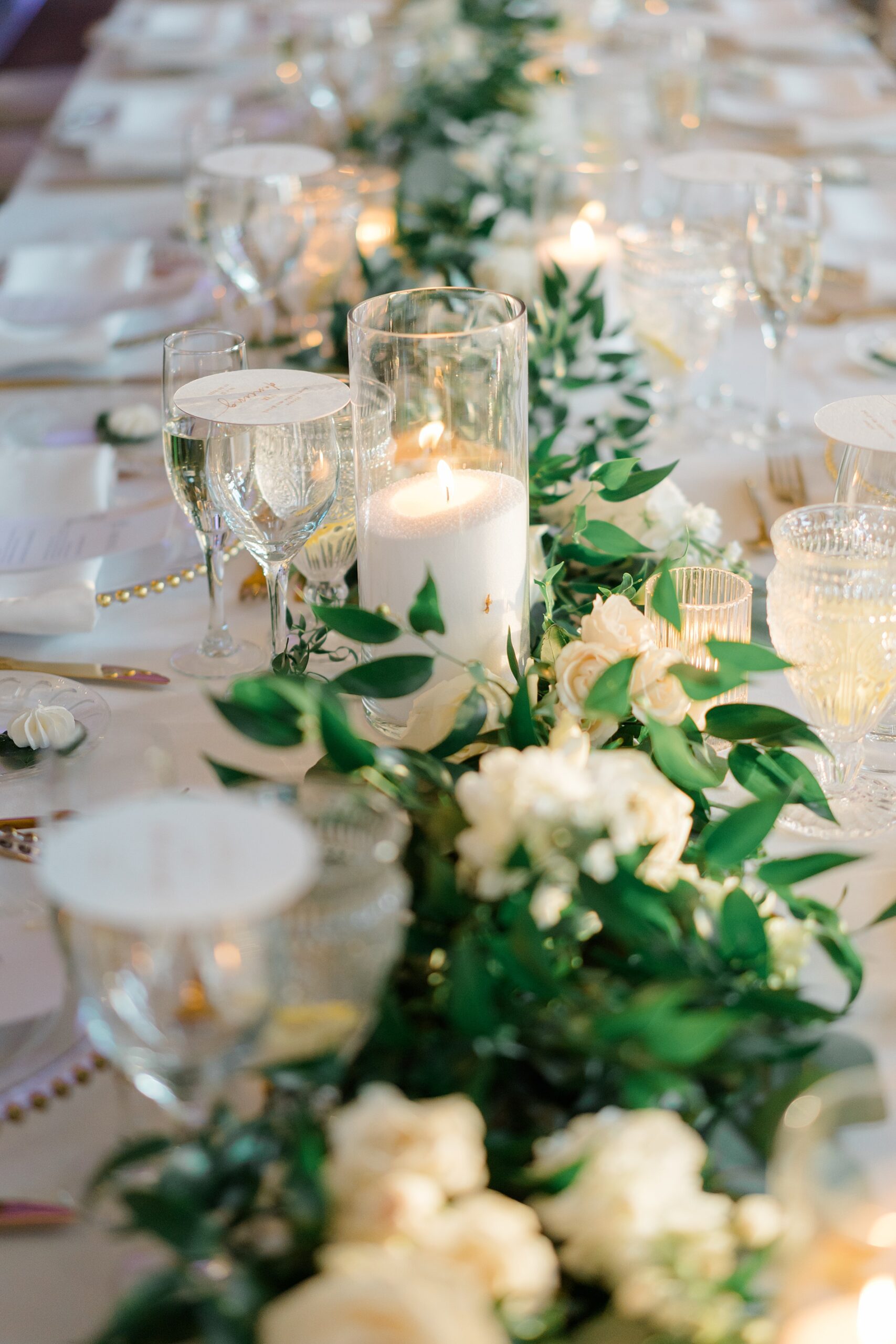 wedding tablescape from Park Chateau wedding
