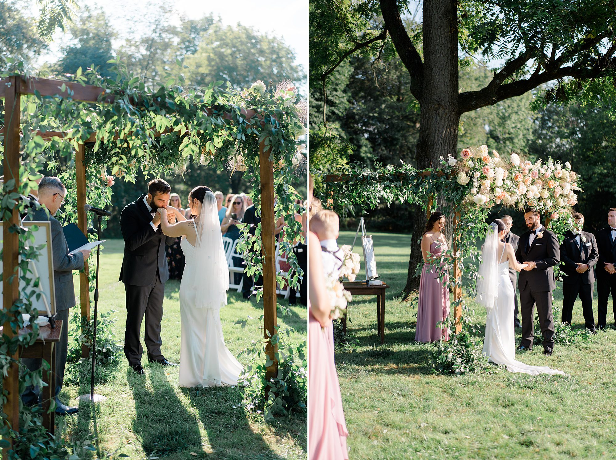 Romantic Floral-Centered Wedding ceremony 
