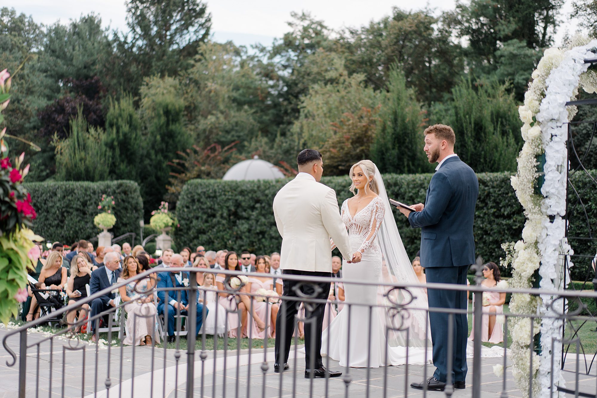 garden wedding ceremony at Park Chateau