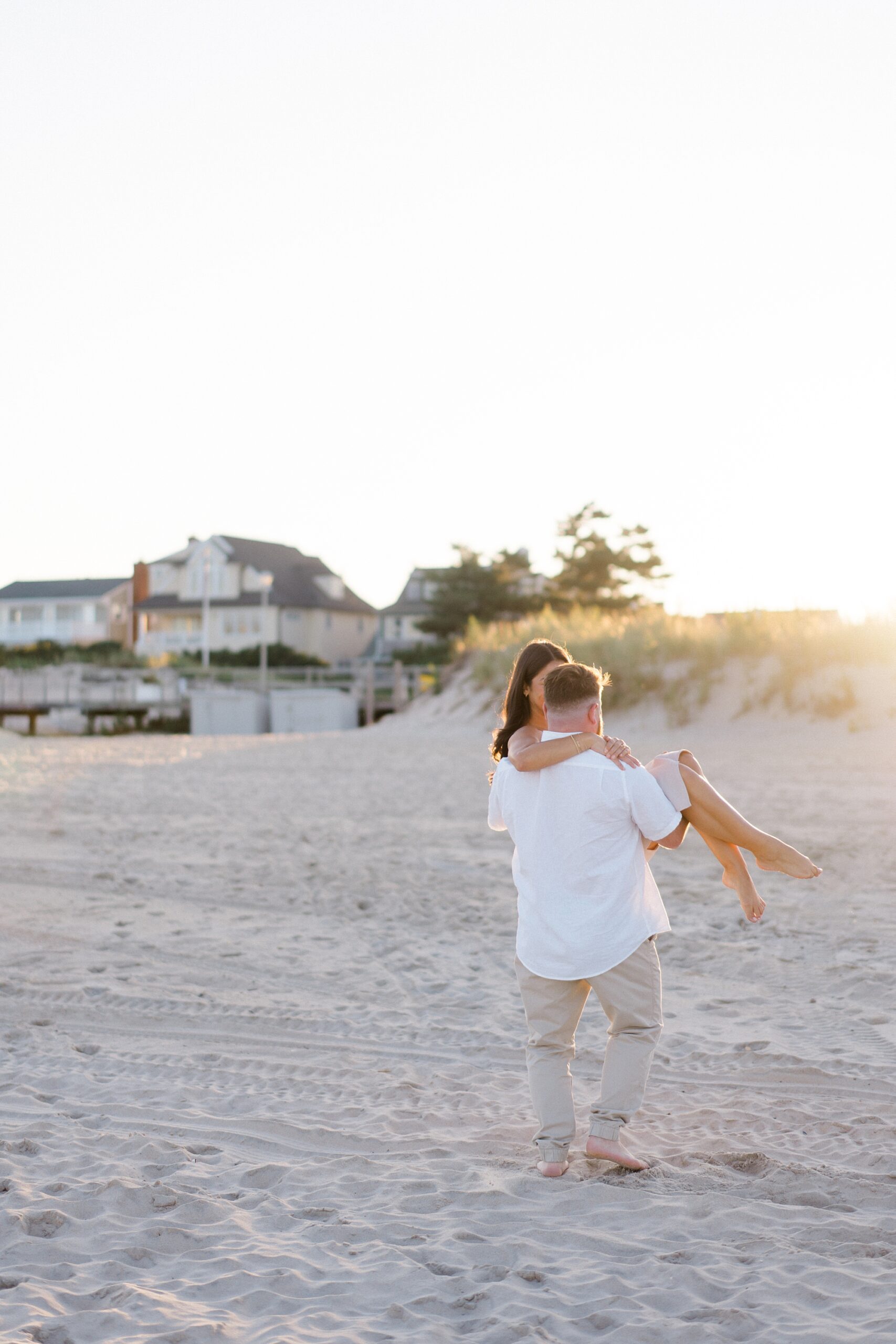 romantic sunset portraits from Dreamy Beach Engagement  
