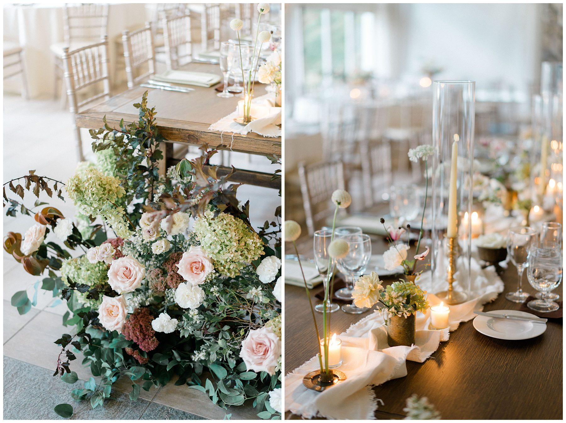 wedding tablescapes and centerpieces