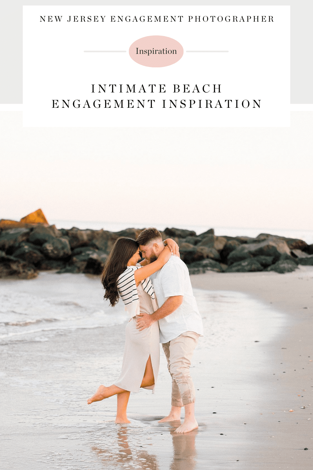 romantic Beach Engagement at Spring Lake and Sea Girt by New Jersey Engagement Photographer, Amber Dawn Photography
