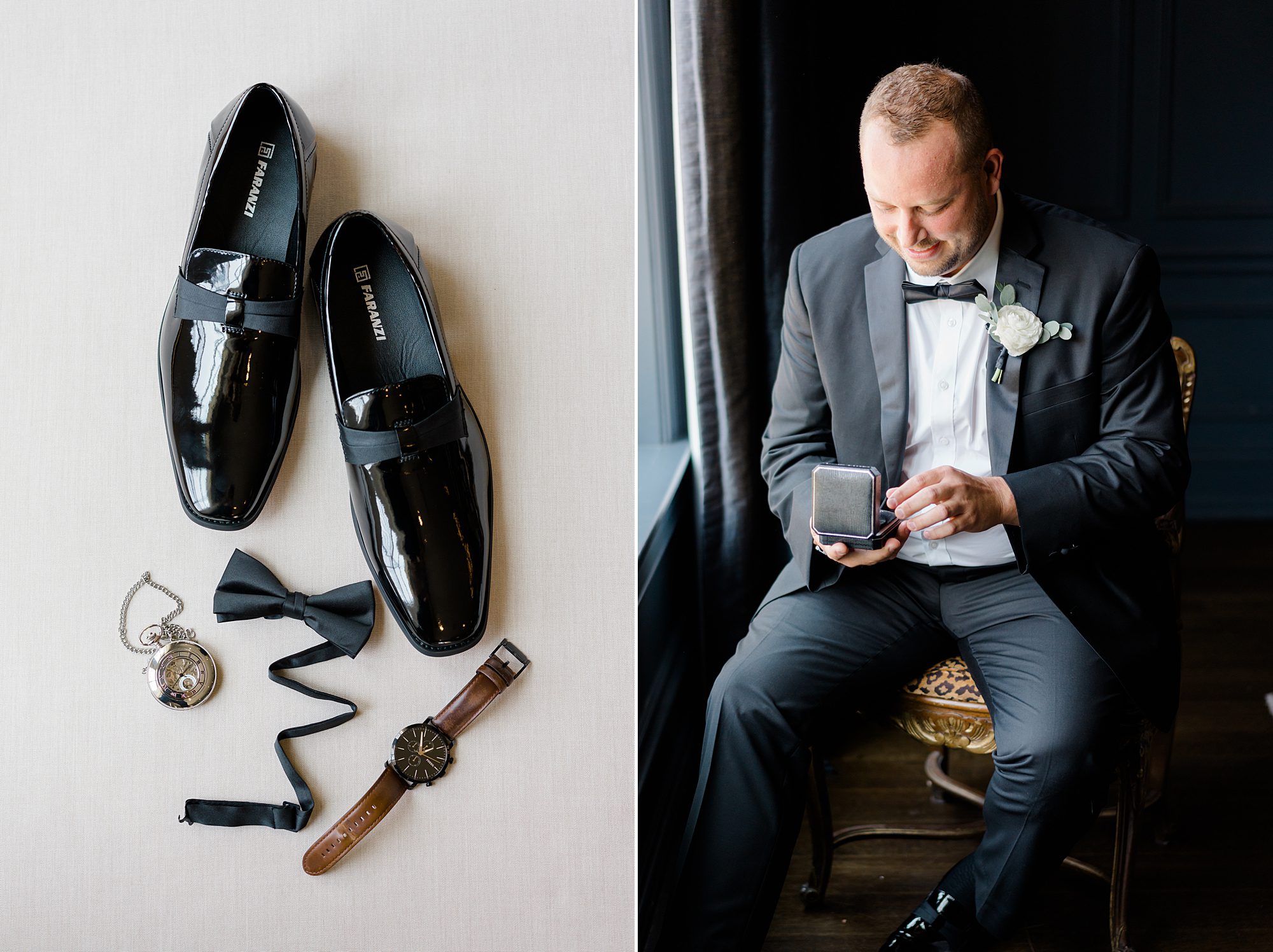 groom details from Timeless Park Chateau Wedding