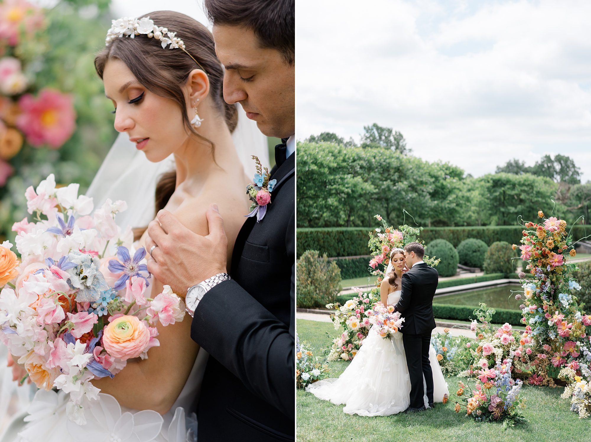 New York Garden wedding at Oheka Castle 