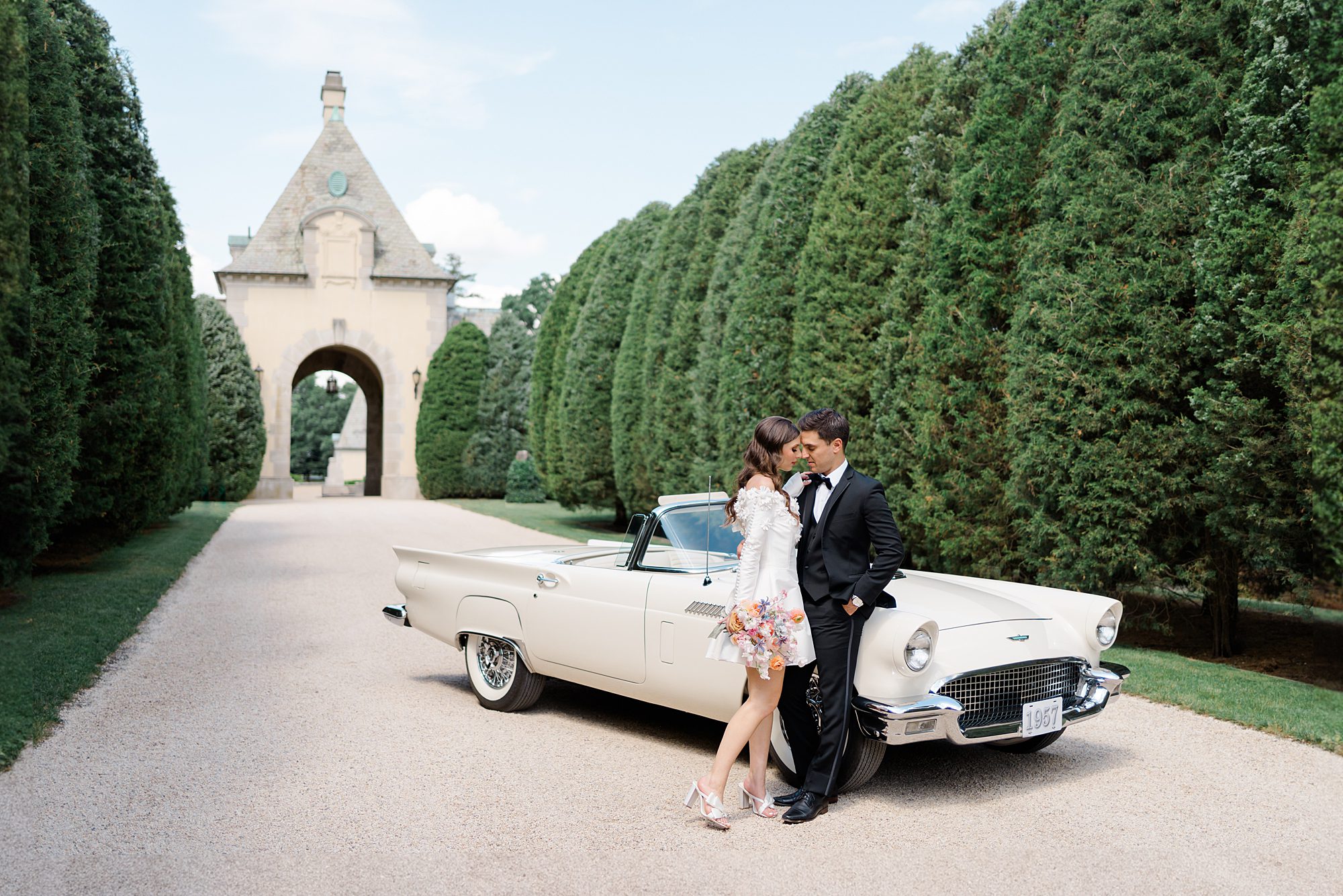romantic and timeless wedding portraits from New York Wedding at Oheka Castle