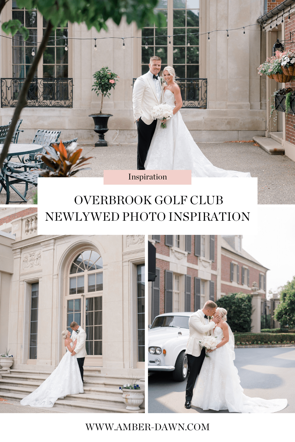 Overbrook Golf Club Wedding portraits photographed by Philadelphia Wedding Photographer, Amber Dawn Photography