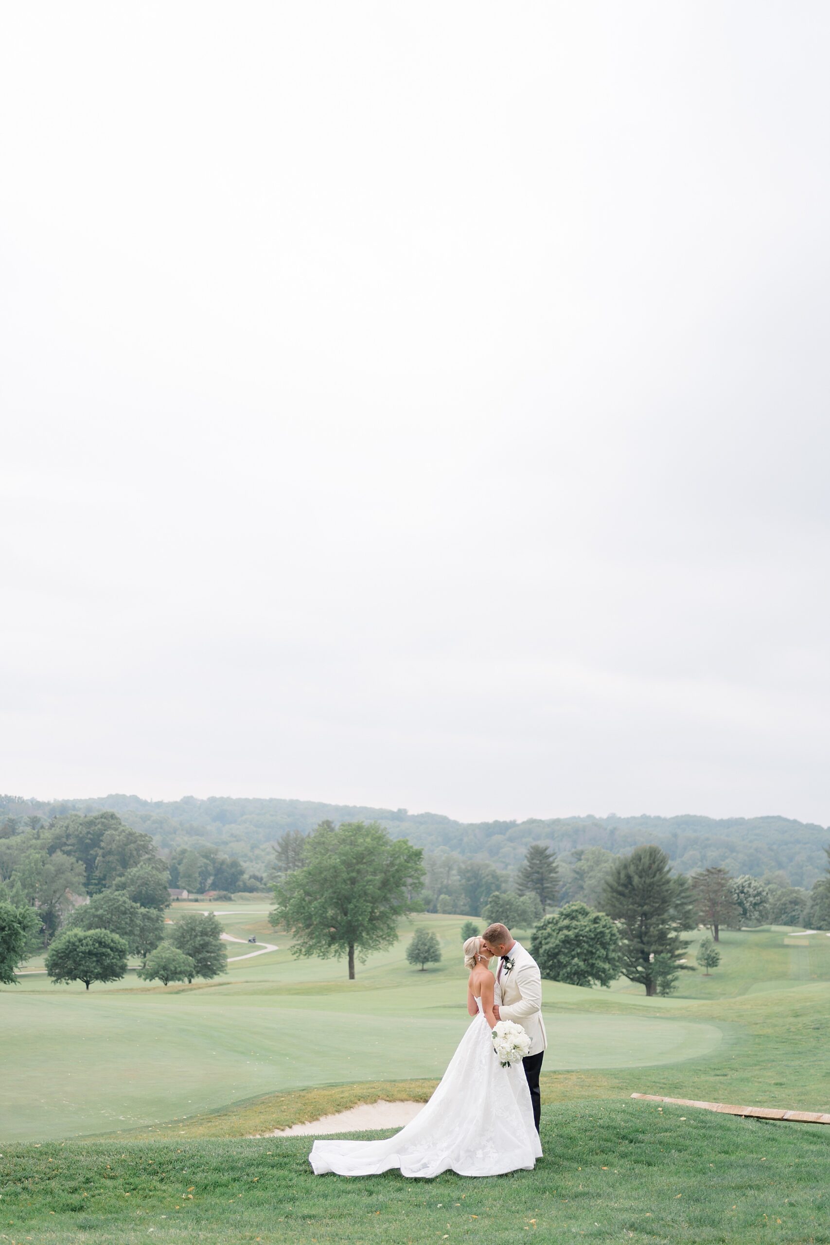 romantic wedding portaits at Overbrook Golf Club Wedding