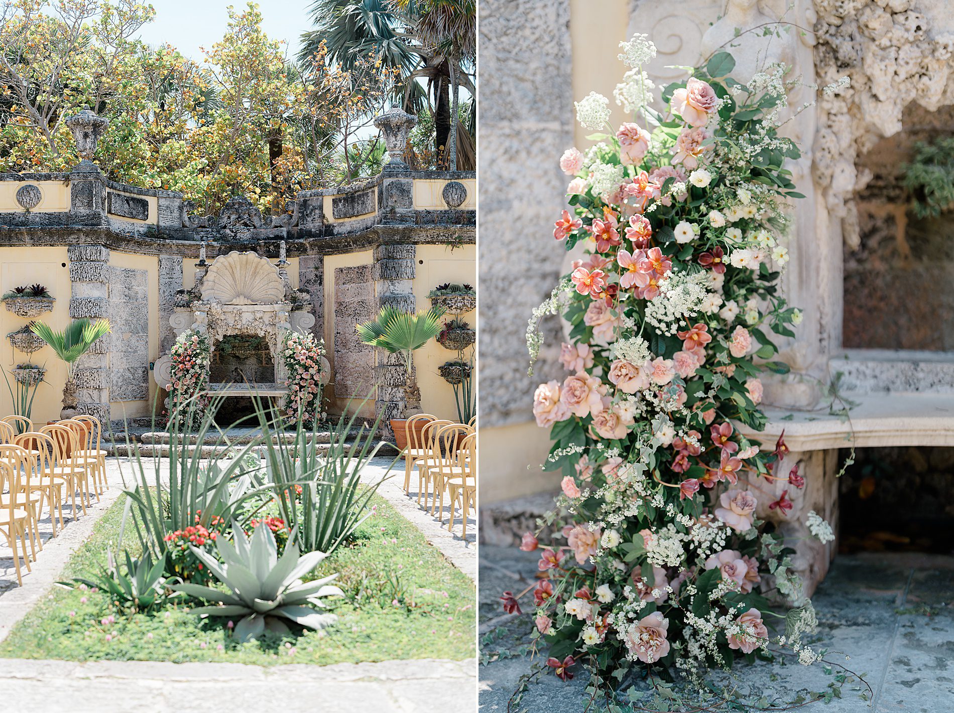 romantic Garden Inspired Wedding details with soft forals