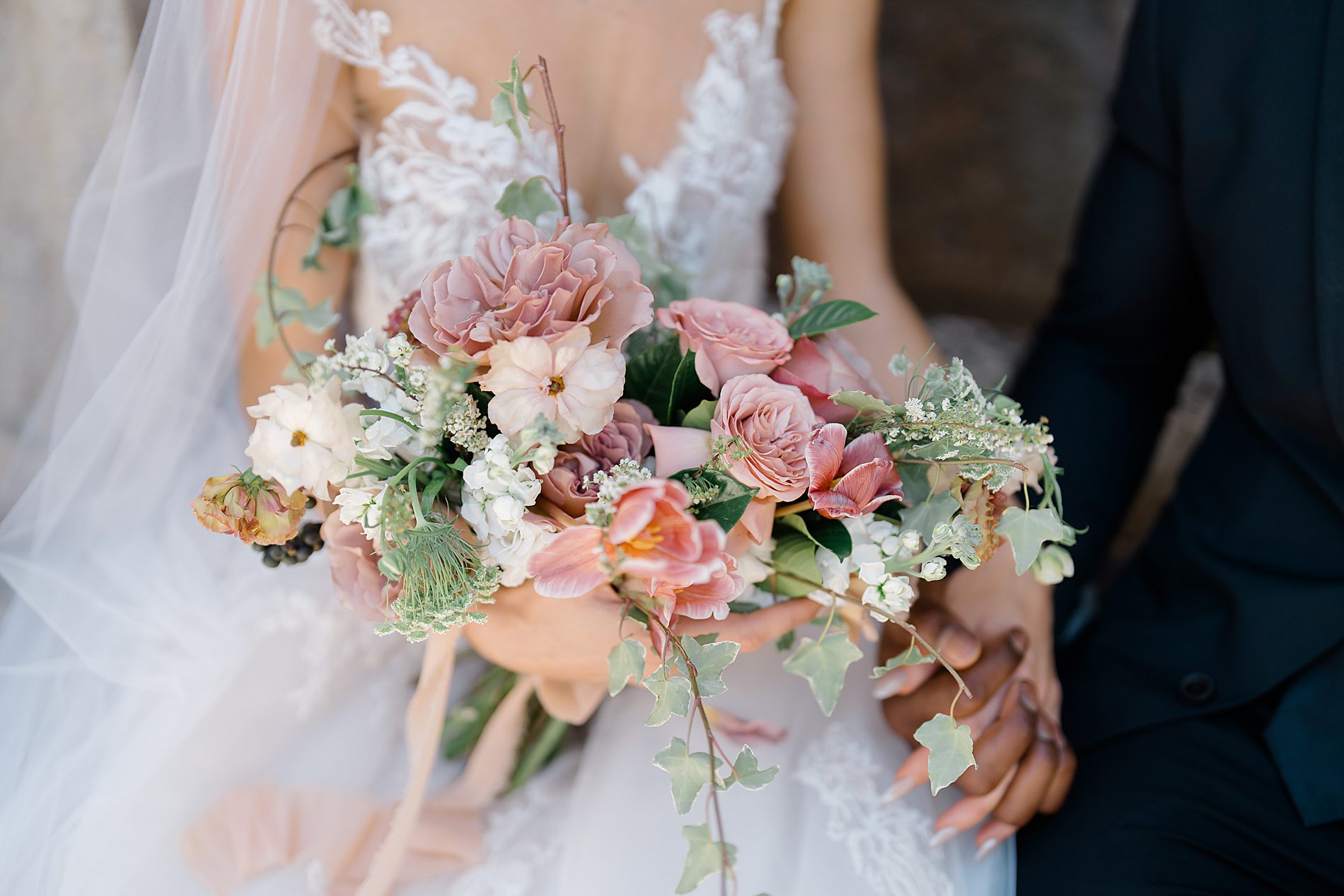 soft and dreamy bridal bouquet 