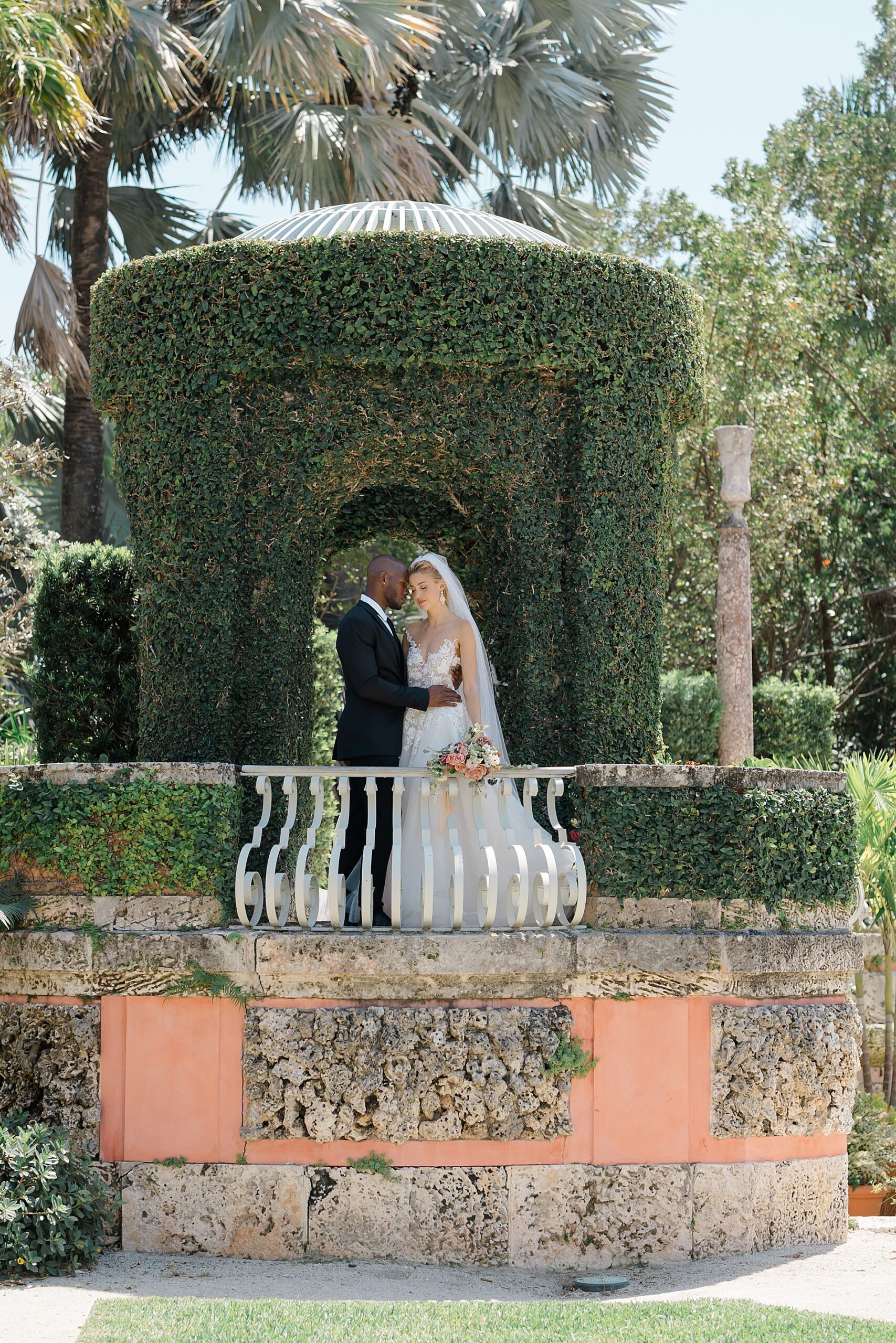 romantic Garden Inspired Wedding at Vizcaya Museum and Gardens 