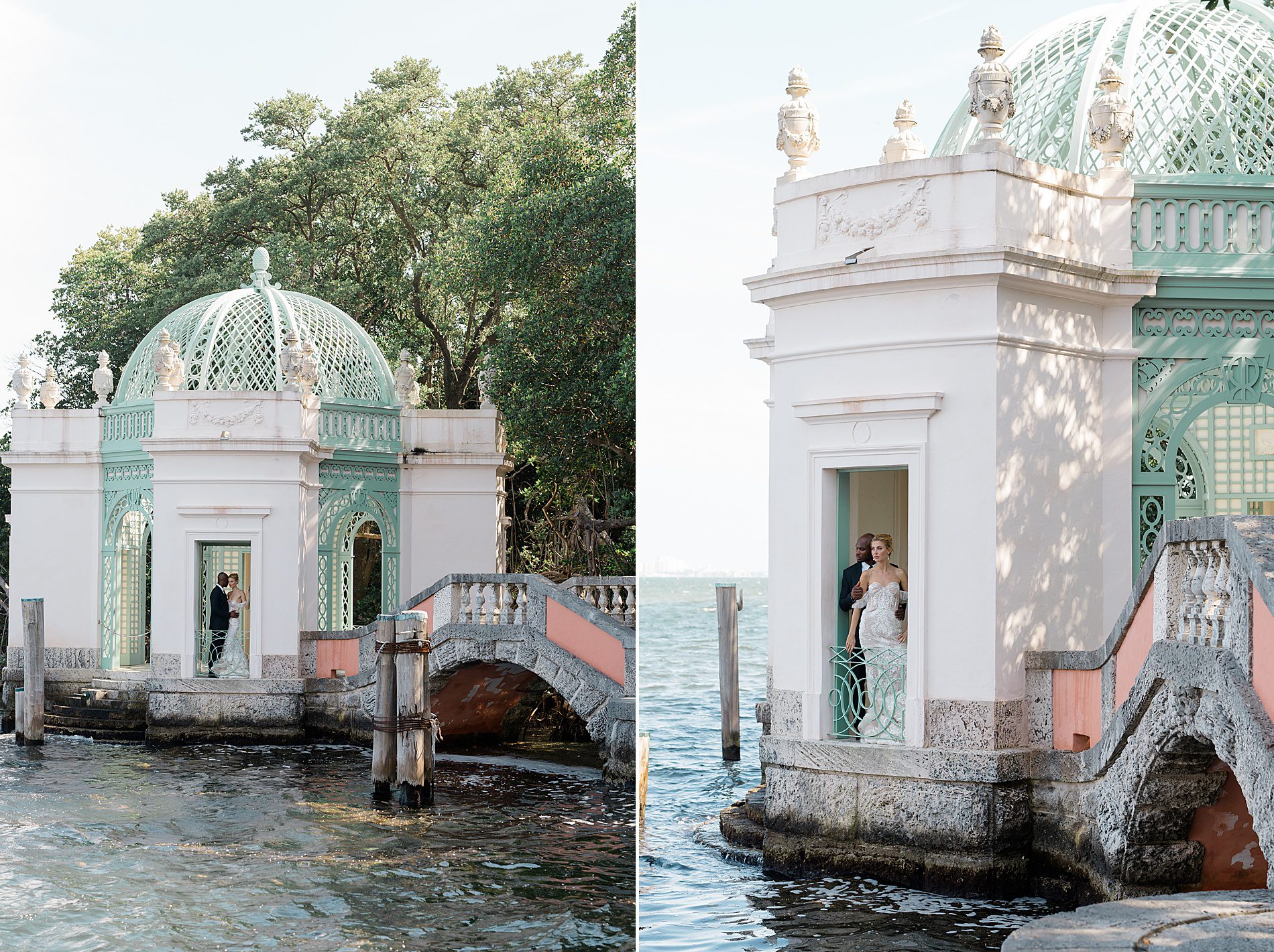 wedding portraits by the water