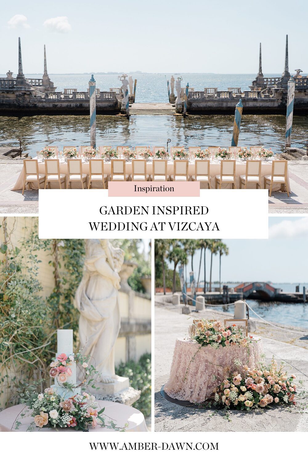 Garden Inspired Wedding at Vizcaya Museum and Gardens by Philadelphia based wedding photographer, Amber Dawn Photography