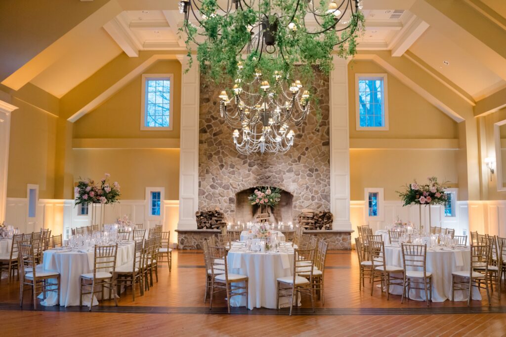 Wide Photo of reception space at Ryland Inn